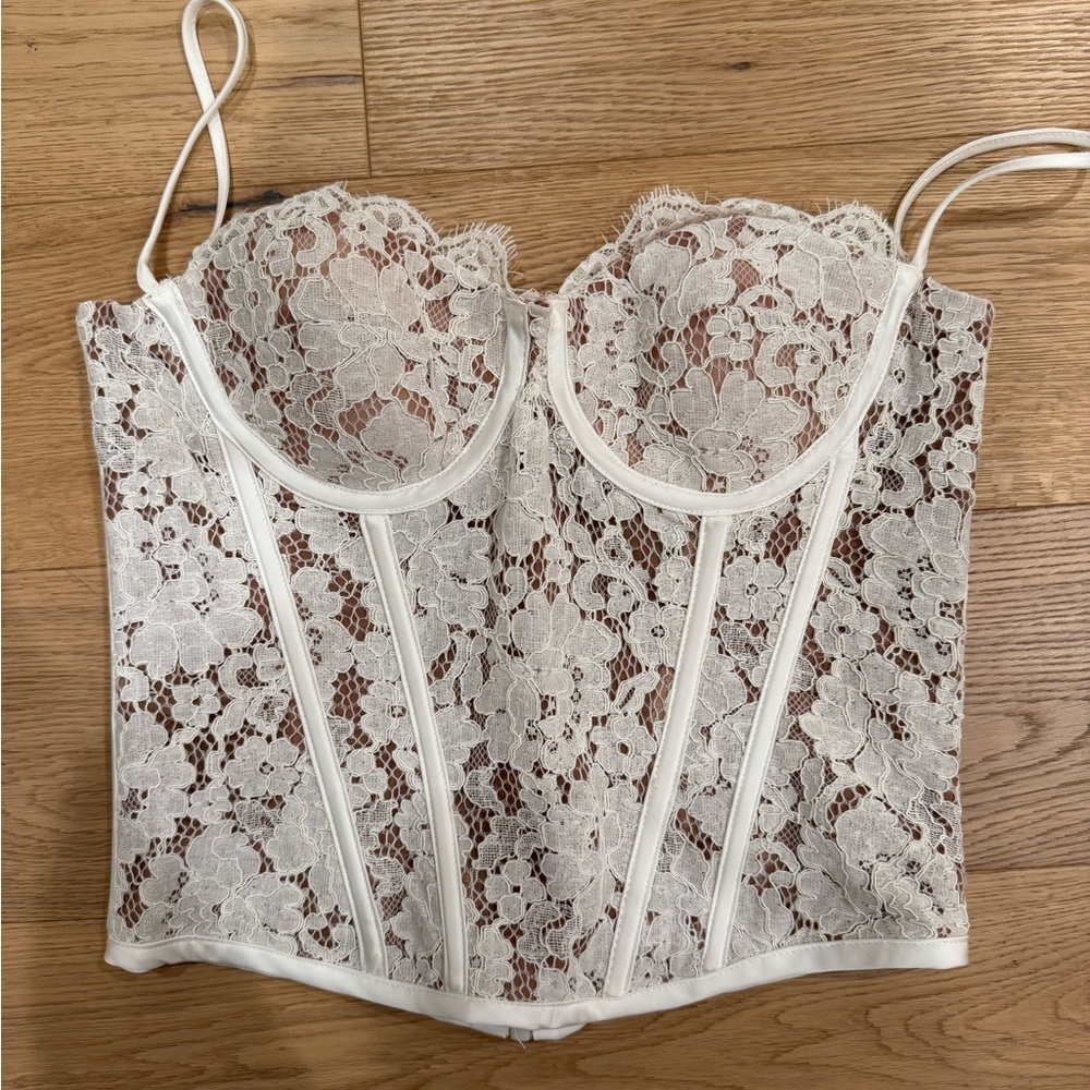House of CB White Lace Corset